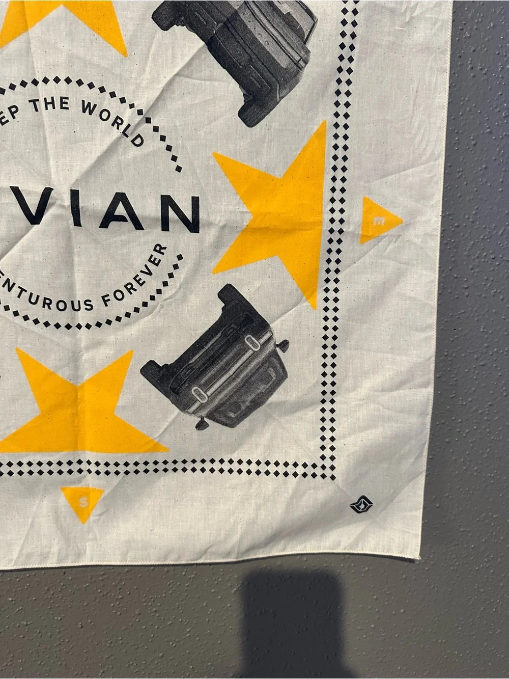 Rivian Bandana with Yellow Stars